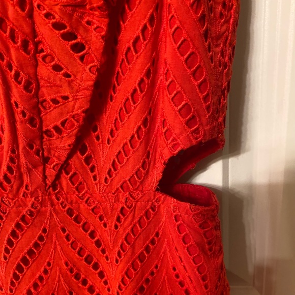 NWT Bardot Kira Cutout Ruffled Fit & Flare Dress - Picture 4 of 7